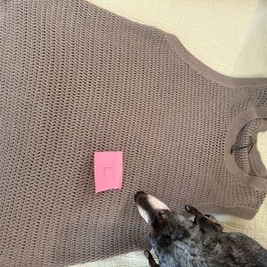 Men’s Sleeveless Knit Sweater - Brown